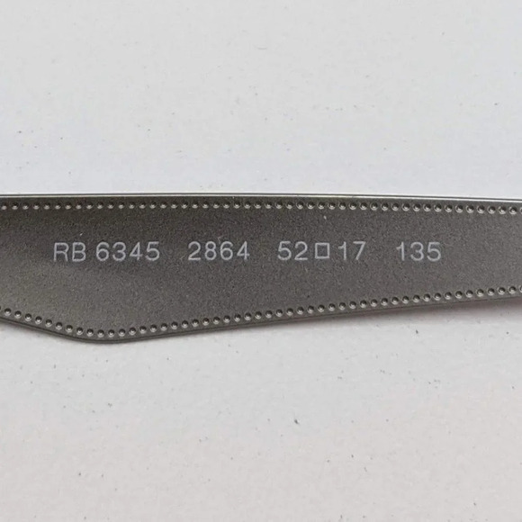🕶️Ray-Ban RB6345 2864 Eyeglasses 52/17 135 /YKL646🕶️ - Picture 3 of 6